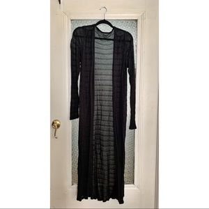 Long Black Torrid Knit Duster